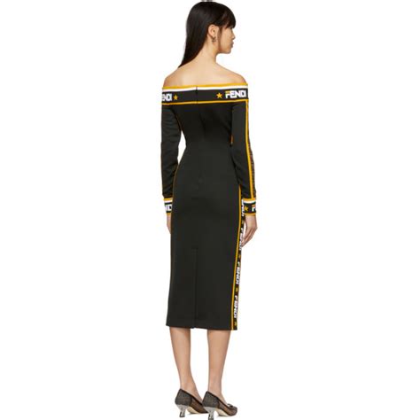 fendi off shoulder dress|Fendi shirt dresses.